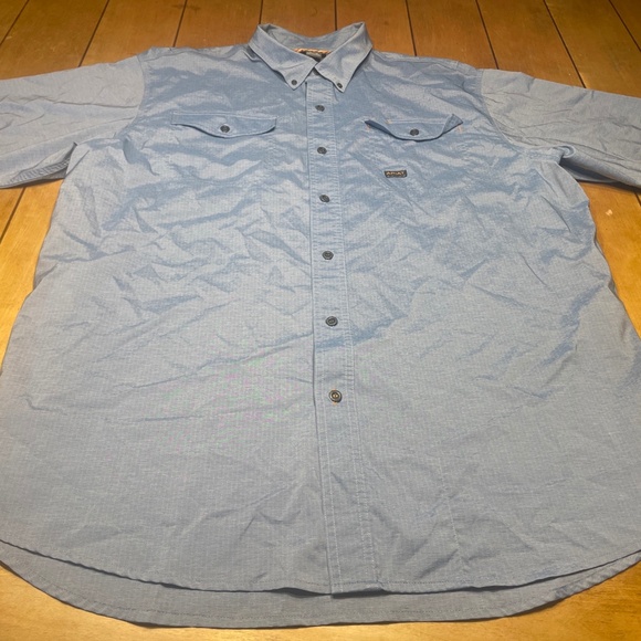 Ariat Rebar Made Tough VenTEK Dura Stretch Work Shirt XL Color Blue MINT!!! - Picture 1 of 16